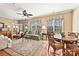 Spacious living room with hardwood floors, ample natural light, and comfortable seating at 2087 Yellowstone Dr, Fort Mill, SC 29707