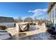 Private patio with covered seating and built-in grill at 2087 Yellowstone Dr, Fort Mill, SC 29707