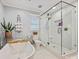 Spa-like bathroom with soaking tub, walk-in shower, and modern fixtures at 2300 Hamilton Mill Rd, Charlotte, NC 28270