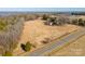 Aerial view of property with large lot and road frontage at 2808 Water Plant Rd, Maiden, NC 28650