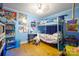 bedroom with bunk beds and colorful decor at 2808 Water Plant Rd, Maiden, NC 28650