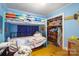 bedroom with bunk bed and ample closet space at 2808 Water Plant Rd, Maiden, NC 28650