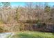 Wooded backyard with grassy area at 3976 Stadler Ne Dr, Conover, NC 28613
