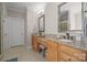 Elegant bathroom with double vanity and granite countertops at 3976 Stadler Ne Dr, Conover, NC 28613