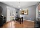 Home office with hardwood floors and large window at 3976 Stadler Ne Dr, Conover, NC 28613