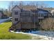 Tan house with large deck and stairs at 3976 Stadler Ne Dr, Conover, NC 28613