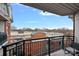 Private balcony offering treetop and city views at 401 N Church St # 507, Charlotte, NC 28202