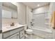 Clean bathroom with bathtub, shower and modern vanity at 525 Grandiflora Ave # 101, Lancaster, SC 29720