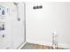 Bright bathroom featuring a glass-enclosed shower and minimalist decor at 7918 Ridgeview Dr, Sherrills Ford, NC 28673