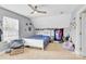 Bedroom with a ceiling fan and window at 7918 Ridgeview Dr, Sherrills Ford, NC 28673