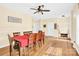 Open dining area with hardwood floors and room for entertaining at 7918 Ridgeview Dr, Sherrills Ford, NC 28673