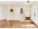 Bright and airy foyer with hardwood floors and ample closet space at 7918 Ridgeview Dr, Sherrills Ford, NC 28673