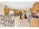 Well-equipped kitchen with bar seating and modern appliances at 7918 Ridgeview Dr, Sherrills Ford, NC 28673