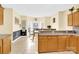 Open-concept kitchen view that connects to a breakfast nook with bay windows at 7918 Ridgeview Dr, Sherrills Ford, NC 28673