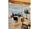 Spacious living room features stylish furniture and a large TV at 8838 Hunter Ridge Dr, Charlotte, NC 28226
