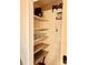 Well-organized pantry with ample shelving and storage at 8838 Hunter Ridge Dr, Charlotte, NC 28226