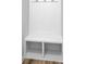 Built-in bench with storage and hooks in entryway at 1104 Verdigris Dr # 803/0803, Gastonia, NC 28054