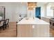 Spacious kitchen featuring a large center island, quartz countertops, and state-of-the-art appliances at 1214 S Kings Dr # A, Charlotte, NC 28207