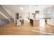 Modern open kitchen and dining area, perfect for entertaining with lots of room and light at 1214 S Kings Dr # A, Charlotte, NC 28207