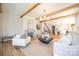 Spacious living room with hardwood floors and fireplace at 1214 S Kings Dr # A, Charlotte, NC 28207