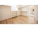 Bright walk-in closet with ample shelving and hanging space at 1214 S Kings Dr # A, Charlotte, NC 28207