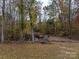 Serene pond surrounded by trees in a wooded area at 2073 Mauney Rd, Bessemer City, NC 28016