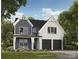 Charming two-story home with a modern design, a covered front porch, and a two-car garage at 2732 Ritz Ln, Matthews, NC 28105