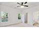 Spacious bedroom with neutral carpeting and ceiling fan at 408 N Boyd St, Gastonia, NC 28052