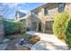 Backyard featuring a fire pit area, greenery, and a patio at 6411 Aldworth Ln, Charlotte, NC 28226