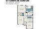 A layout of the second floor features a primary bedroom, bath, two bedrooms, and walk-in closets at 6411 Aldworth Ln, Charlotte, NC 28226
