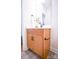 Single vanity bathroom with a modern sink and faucet at 8052 Cedarsmith Ct, Charlotte, NC 28217