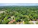 Aerial lot view, showcasing a tree-filled residential area at 842 North Center St, Hickory, NC 28601
