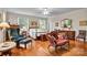 Bright bedroom featuring hardwood floors and antique furniture at 842 North Center St, Hickory, NC 28601