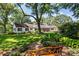 House exterior showcasing a spacious backyard with mature landscaping at 842 North Center St, Hickory, NC 28601