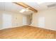 Finished basement with hardwood floors, high ceilings, and multiple rooms at 909 Tiffany Ln, Lowell, NC 28098