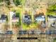 Aerial view highlighting the property's lot size and neighborhood context at 1001 Archdale Dr, Charlotte, NC 28217