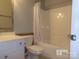 Clean bathroom with tub shower and white vanity at 10244 Blakeney Preserve Dr, Charlotte, NC 28277