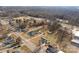 Aerial view showcasing property and neighborhood at 104 E Main St, Cleveland, NC 27013