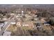 Aerial view of property and surrounding area at 104 E Main St, Cleveland, NC 27013