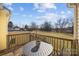 Small deck overlooking a spacious backyard at 104 E Main St, Cleveland, NC 27013