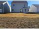 Simple backyard with patchy grass and a view of neighboring houses at 1420 Nia Rd, Charlotte, NC 28215