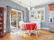 Kitchen breakfast nook with a round table and red tablecloth at 2044 Standing Timber Rd, Lancaster, SC 29720