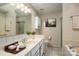 Virtually staged bathroom, featuring updated vanity and fixtures at 209 Meadowridge Dr, Maiden, NC 28650