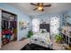 Dinosaur-themed bedroom with ample closet space at 209 Meadowridge Dr, Maiden, NC 28650