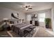 Main bedroom with plush bedding and stylish decor at 209 Meadowridge Dr, Maiden, NC 28650