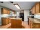 Spacious kitchen with granite countertops and oak cabinets at 209 Meadowridge Dr, Maiden, NC 28650