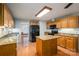 Kitchen features granite countertops and an island at 209 Meadowridge Dr, Maiden, NC 28650