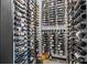 Well-stocked wine cellar with extensive bottle storage at 2130 Ferncliff Rd, Charlotte, NC 28211