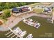 Marina with boats docked lakeside at 225 South Shore Dr, Belmont, NC 28012