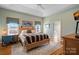 Bright bedroom with wood flooring and built-in desk at 2635 Queens Dr, Lincolnton, NC 28092